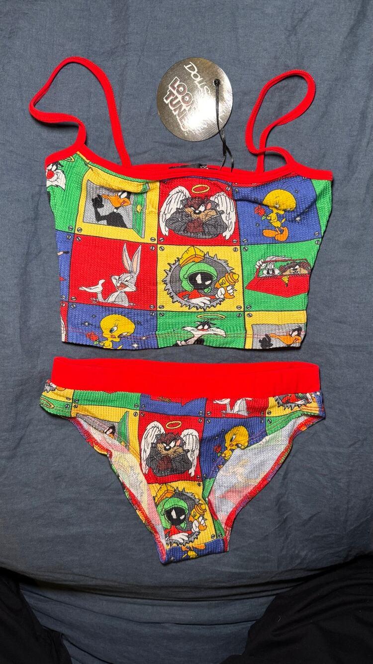 NWT Dolls Kill x Looney Tunes Pajama Top Pants Set
